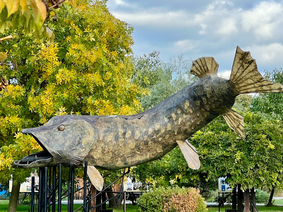 赛博朋克艺术中的飞鱼:当代公共雕塑的象征蜕变与作品展示新范式